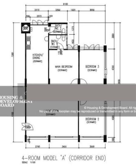 427 Yishun Avenue 11 HDB Apartment For Sale, $540,000, 3 Bed 2 Bath 1,119 sqft $483.00 psf