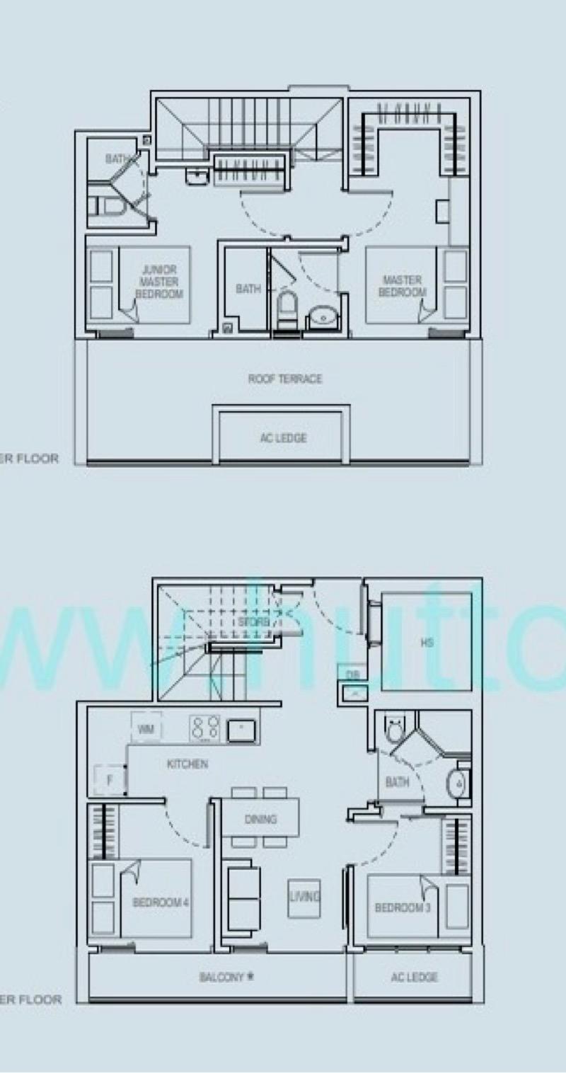 The Rise @ Oxley - Residences Apartment For Sale, $3,200,000, 3 Bed 3 Bath 1,195 sqft $2,678.00 psf