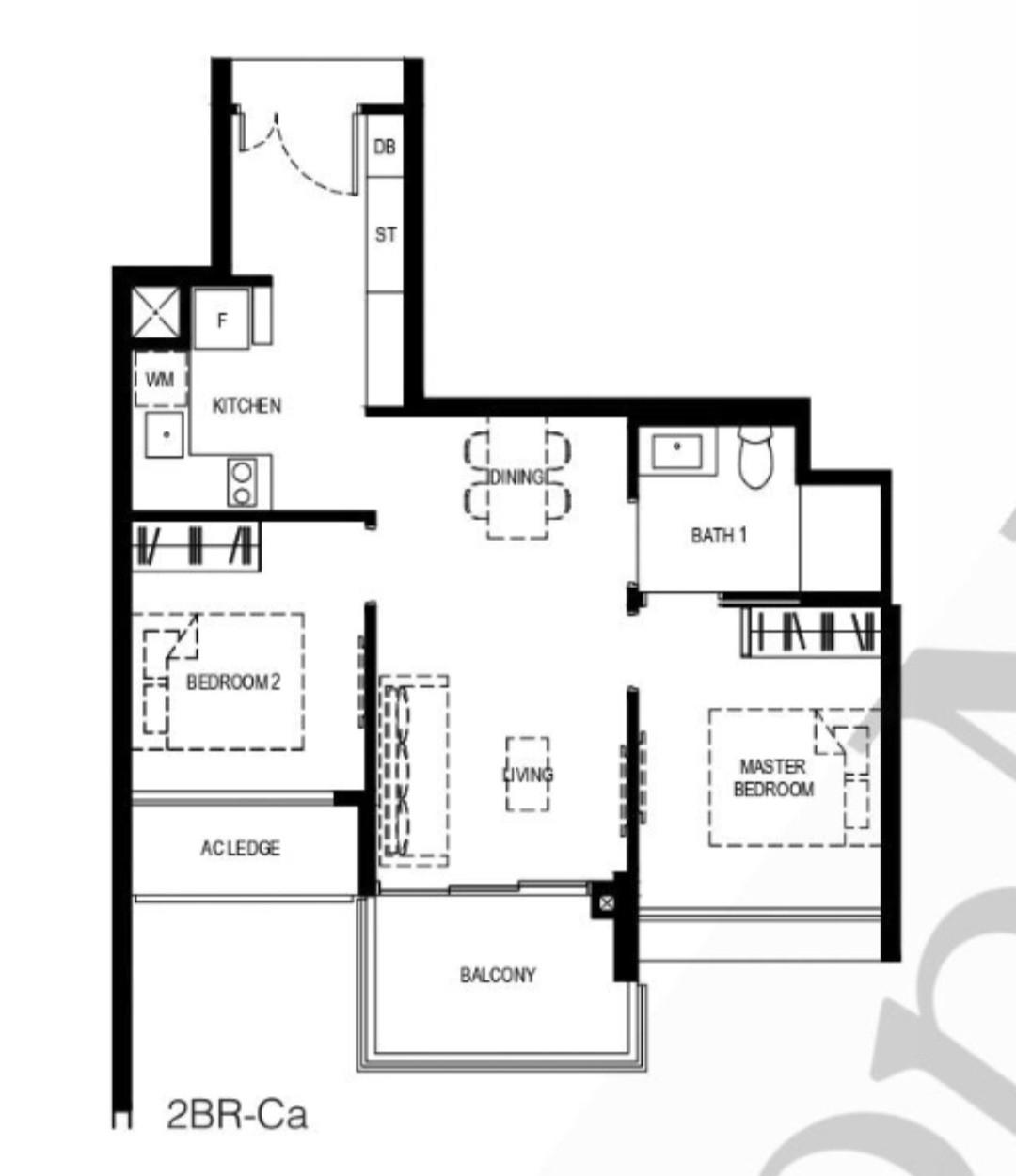 Normanton Park Condominium For Sale, $1,380,000, 2 Bed 1 Bath 657 sqft $2,100.00 psf