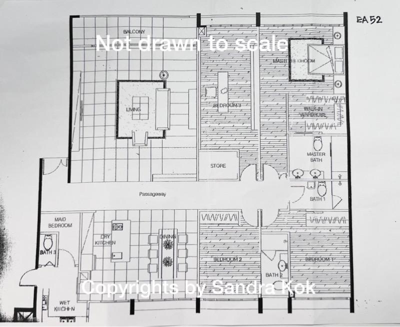 Largest 4 Bedder home in prestigious Meyer Road at Katong Apartment For Sale, $5,200,000, 4 Bed 4 Bath 2,691 sqft $1,932.00 psf