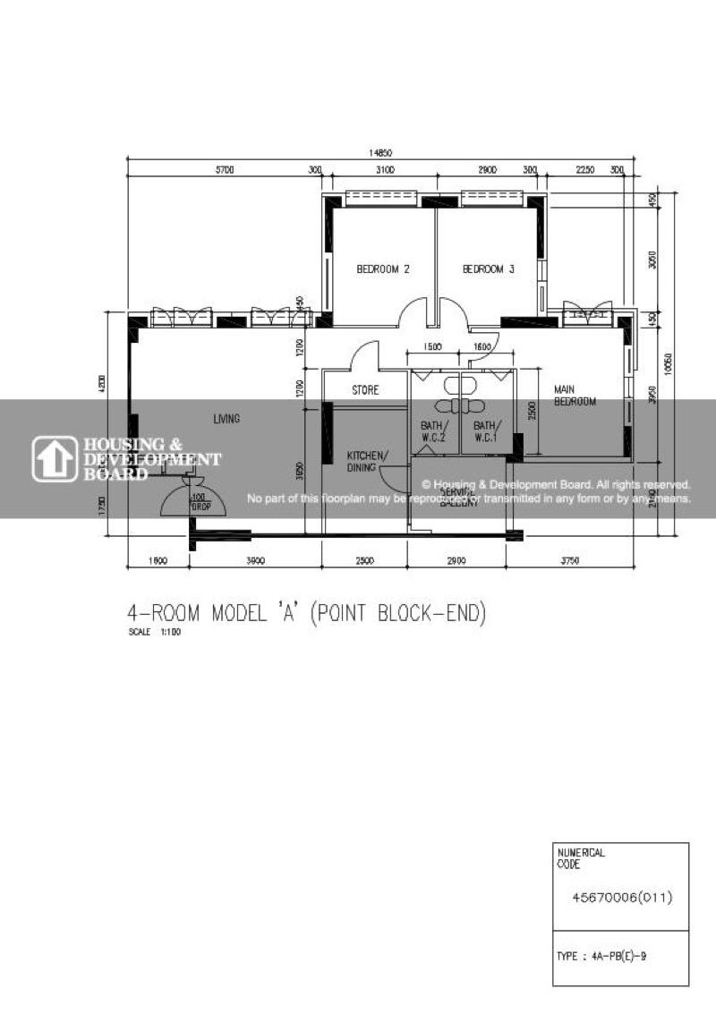 288A Jurong East Street 21 HDB Apartment For Sale, $730,000, 3 Bed 2 Bath 1,119 sqft $652.00 psf