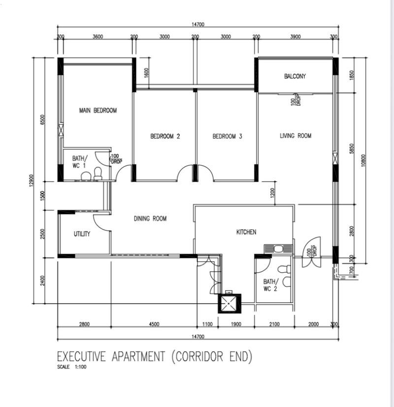 606 Yishun Street 61 HDB Apartment For Sale, $880,000, 4 Bed 2 Bath 1,528 sqft $576.00 psf