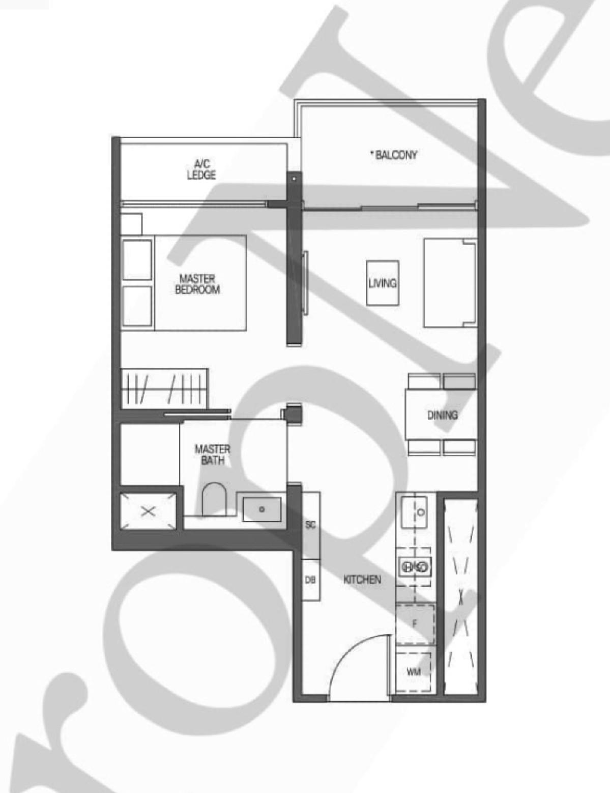 Midtown Modern Condominium For Sale, $1,450,000, 1 Bed 1 Bath 474 sqft $3,059.00 psf