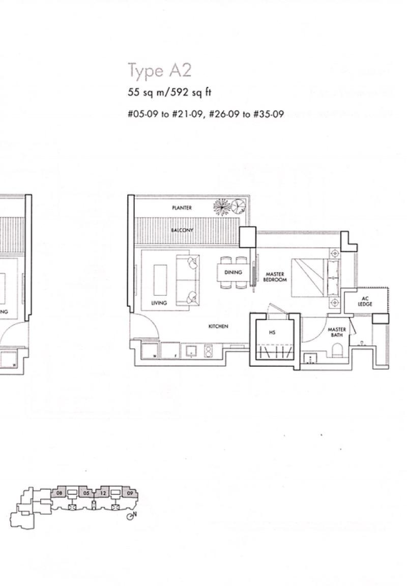 Spottiswoode Residences Condominium For Sale, $1,400,000, 1 Bed 1 Bath 592 sqft $2,365.00 psf