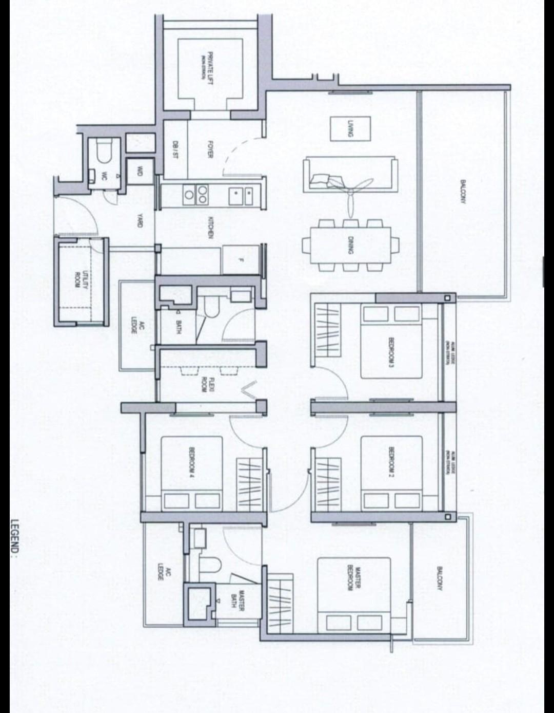 The Woodleigh Residences Condominium For Sale, $3,688,888, 4 Bed 3 Bath 1,270 sqft $2,905.00 psf