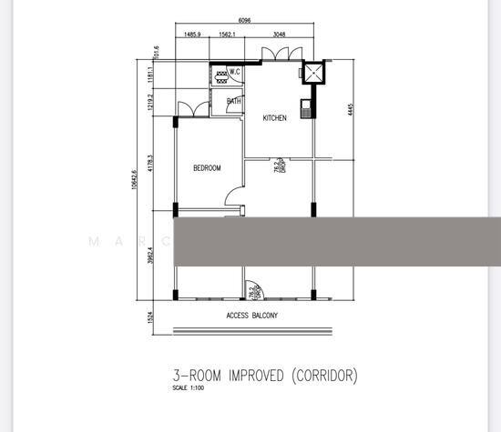 2 Saint George's Road HDB Apartment For Sale, $428,000, 2 Bed 1 Bath 635 sqft $674.00 psf
