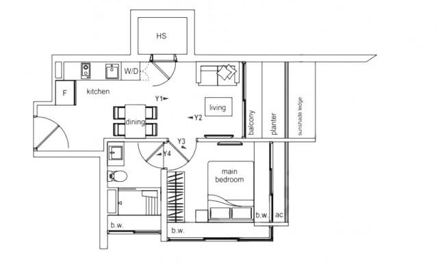 Newton Edge Condominium For Sale, $910,000, 1 Bed 1 Bath 463 sqft $1,965.00 psf