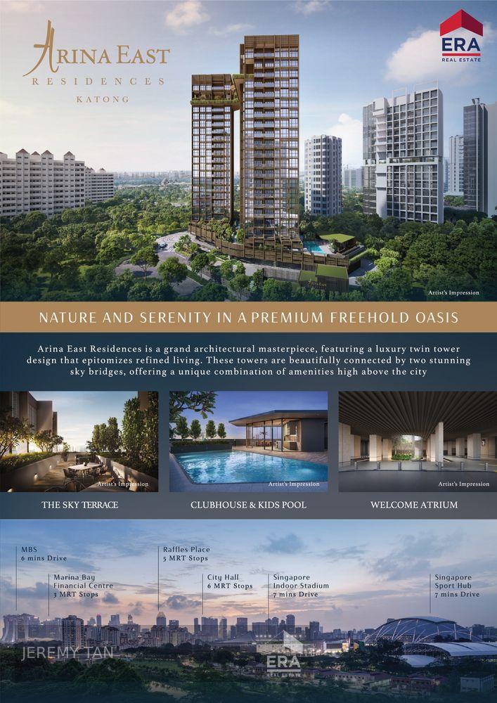 Freehold 2-bedroom at Arina East Residences, Rare New Launch