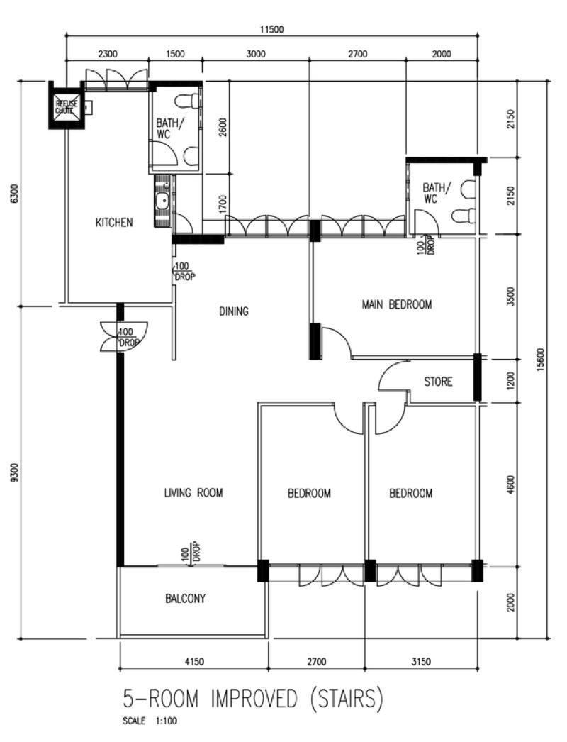 815 Tampines Avenue 4 HDB Apartment For Sale, $800,000, 3 Bed 2 Bath 1,334 sqft $600.00 psf