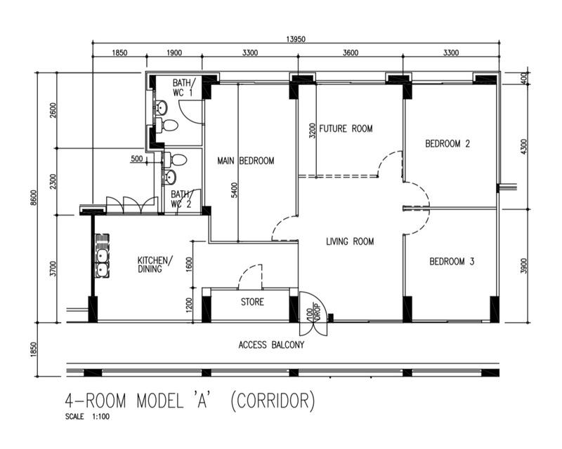 491C Tampines Street 45 HDB Apartment For Sale, $648,000, 3 Bed 2 Bath 1,119 sqft $579.00 psf