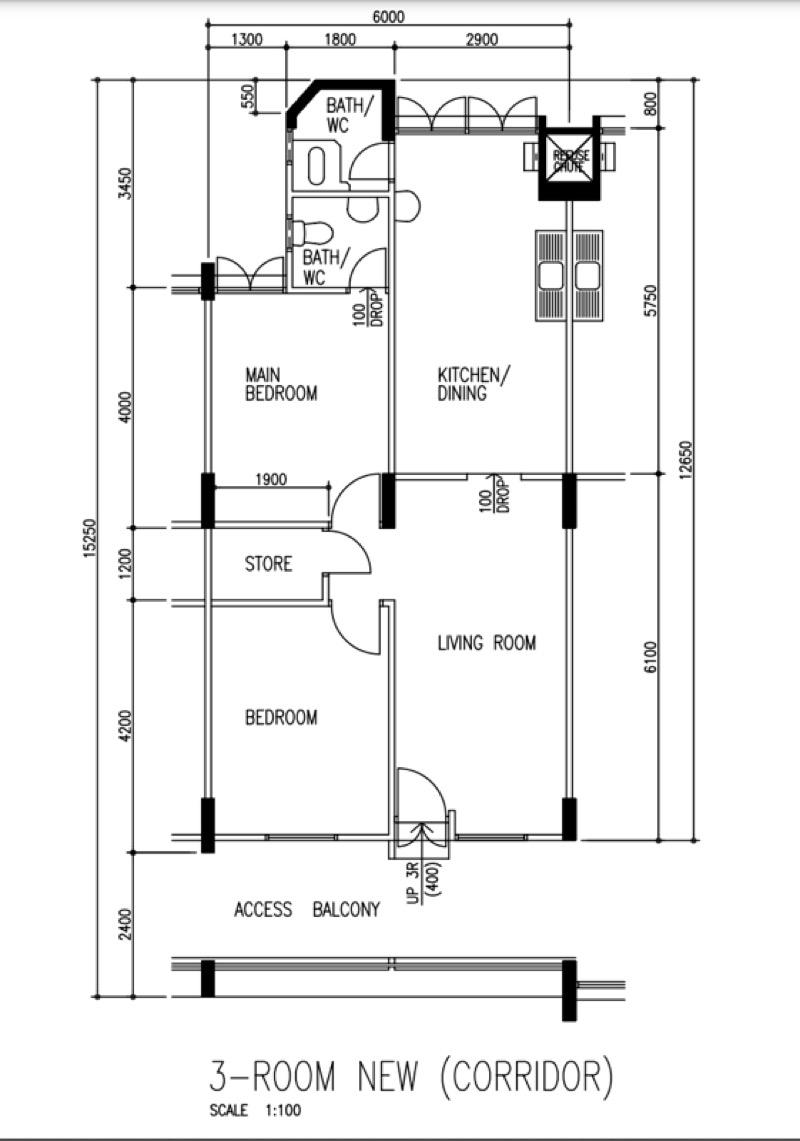 110 Jurong East Street 13 HDB Apartment For Sale, $460,000, 2 Bed 2 Bath 731 sqft $629.00 psf