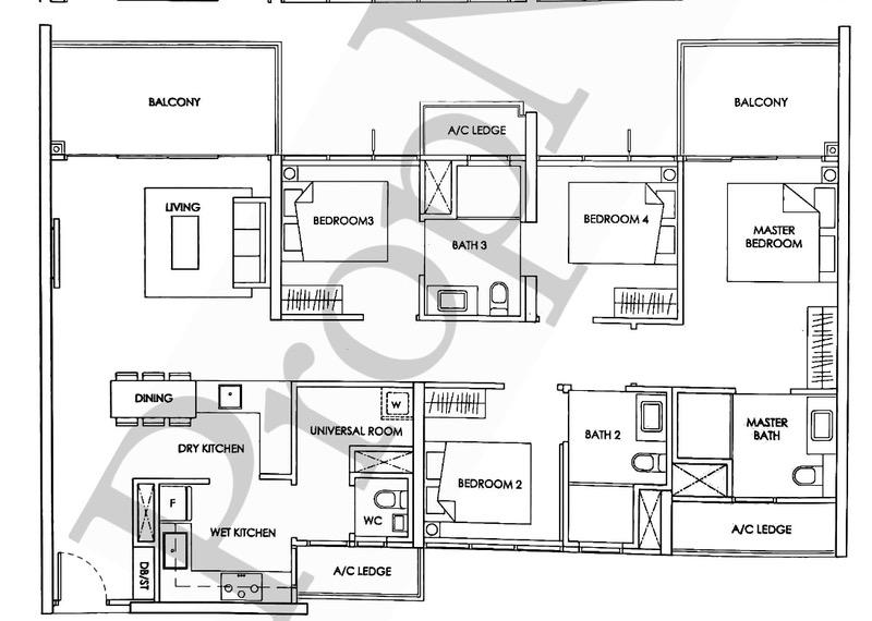THE ALPS RESIDENCES Condominium For Sale, $2,288,888, 4 Bed 4 Bath 1,410 sqft $1,623.00 psf