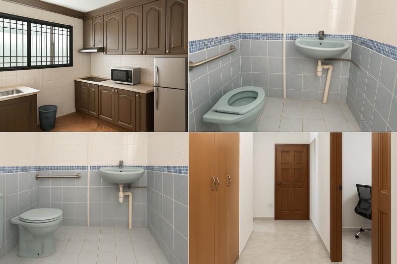 206 Jurong East Street 21 HDB Apartment For Sale, $430,000, 2 Bed 2 Bath 721 sqft $596.00 psf