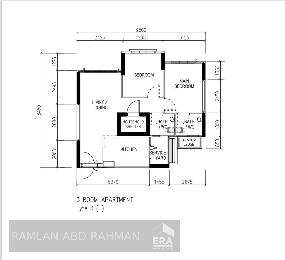 3 Room Flat @ 813b Yishun Ring Rd