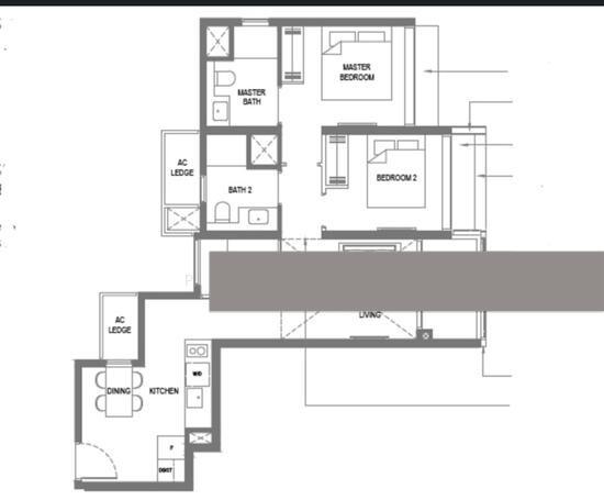 The M Apartment For Sale, $2,168,888, 2 Bed 2 Bath 753 sqft $2,880.00 psf