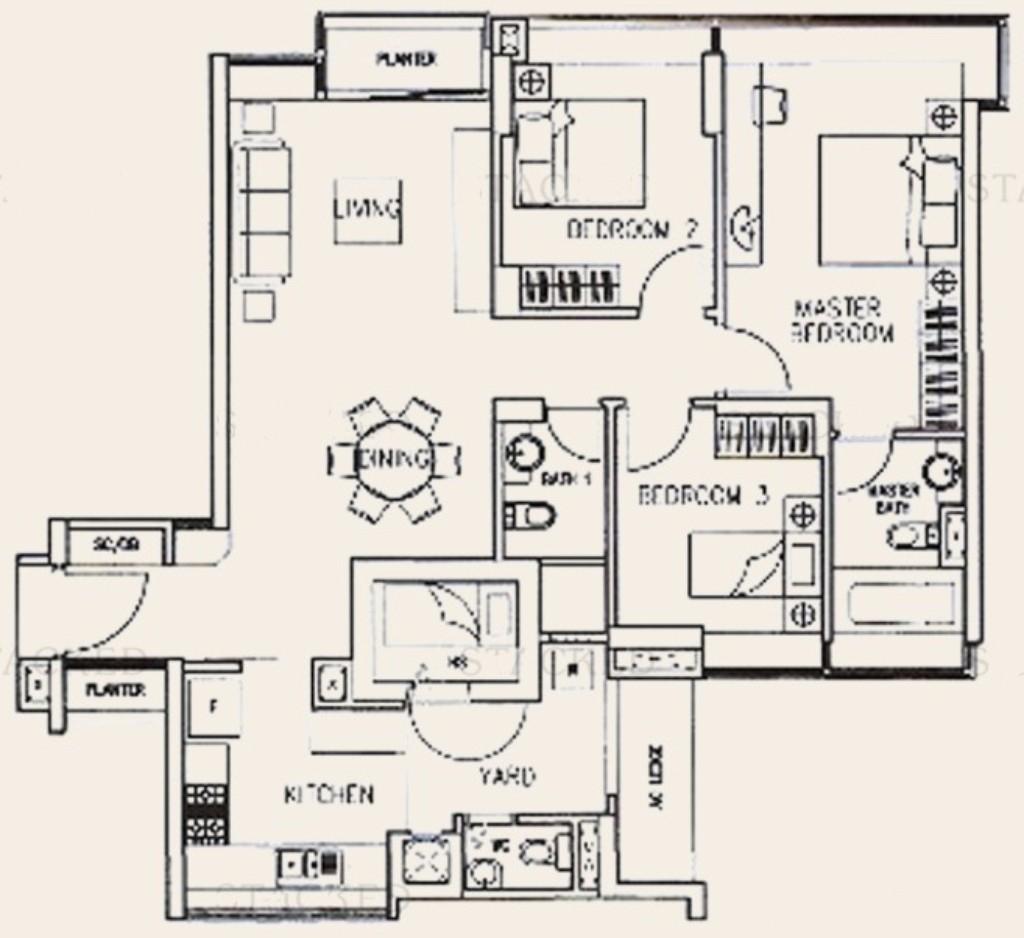 The Quintet Condominium For Sale, $1,550,000, 3 Bed 3 Bath 1,292 sqft $1,200.00 psf