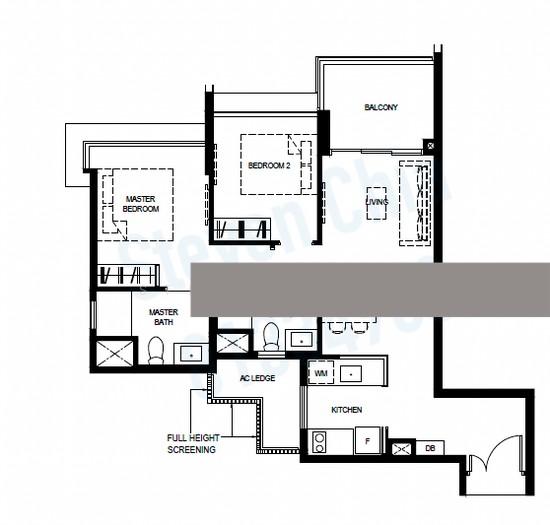Normanton Park Condominium For Sale, $1,700,000, 2 Bed 2 Bath 775 sqft $2,194.00 psf