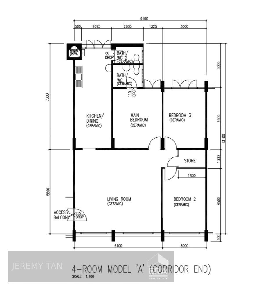 New Exclusive Corner Unit. No Extension.