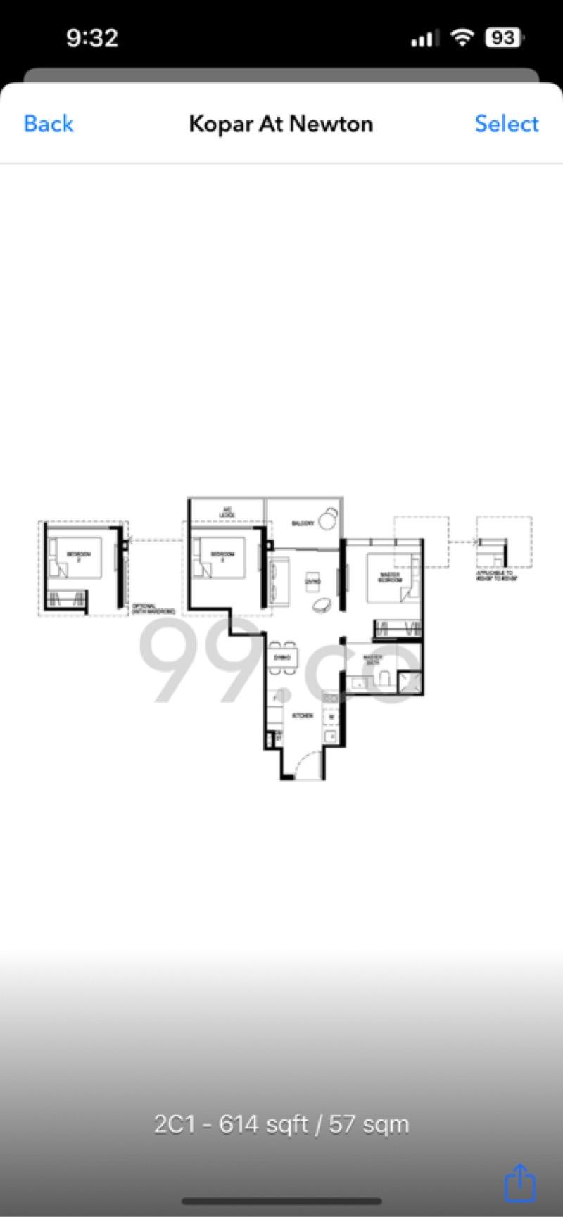 KOPAR AT NEWTON Condominium For Sale, $1,570,000, 2 Bed 1 Bath 614 sqft $2,557.00 psf