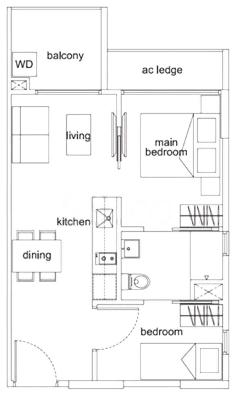 38 I Suites Condominium For Sale, $1,000,000, 2 Bed 1 Bath 506 sqft $1,976.00 psf