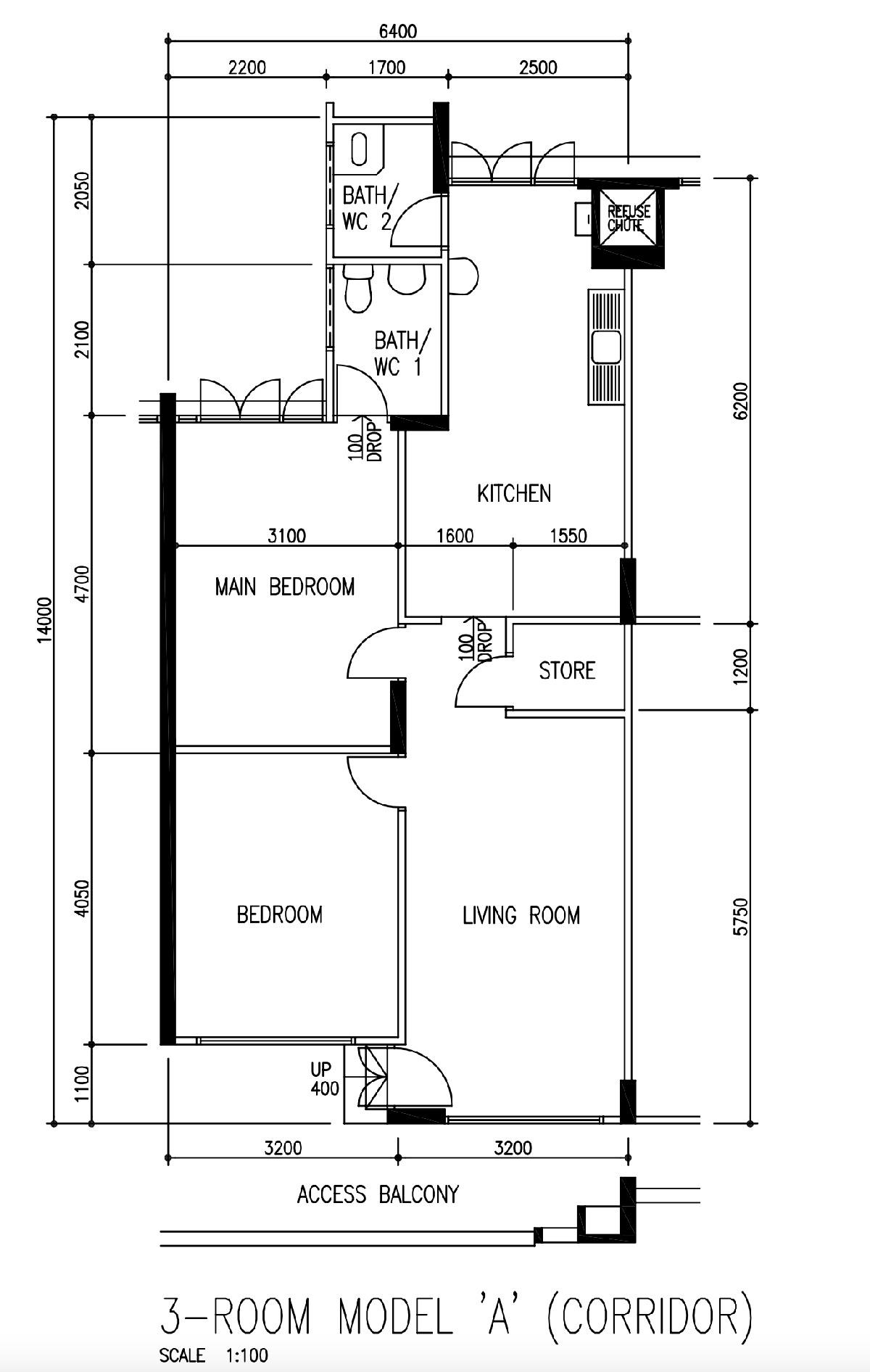 907 Tampines Avenue 4 HDB Apartment For Sale, $500,000, 2 Bed 2 Bath 786 sqft $636.00 psf