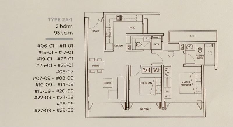 Kallang Riverside Condominium For Sale, $2,900,0002 Bath 1,001 sqft $2,897.00 psf