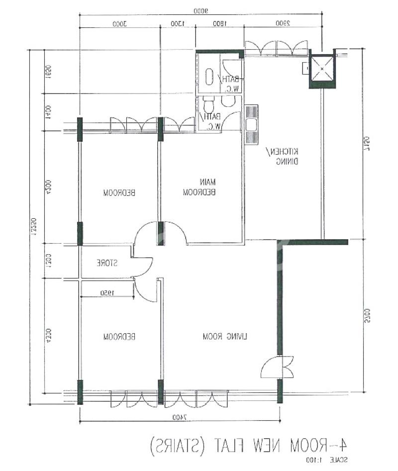 82 Bedok North Road HDB Apartment For Sale, $500,000, 3 Bed 2 Bath 990 sqft $505.00 psf