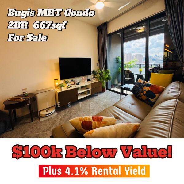 Bugis MRT Condo - 4% Rental Yield (Currently $6200) Condominium | D09  | Prop-GPT the AI-Powered Property Guru