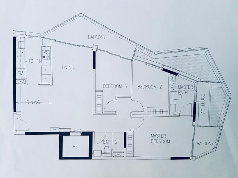 Corals at Keppel Bay Condominium For Sale, $2,900,000, 3 Bed 2 Bath 1,249 sqft $2,322.00 psf