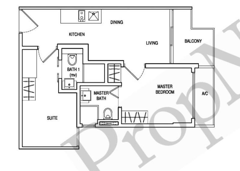 LIV on Sophia Apartment For Sale, $1,300,000, 2 Bed 2 Bath 538 sqft $2,416.00 psf