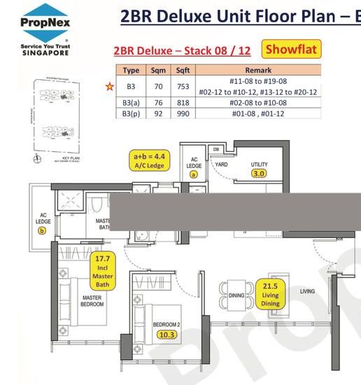 LIV @ MB Condominium For Sale, $2,098,889, 2 Bed 2 Bath 753 sqft $2,787.00 psf