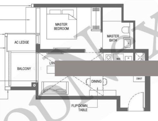 The M Condominium For Sale, $1,250,000, 1 Bed 1 Bath 431 sqft $2,900.00 psf