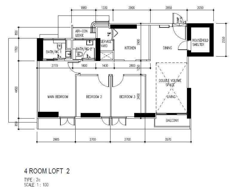 93 Dawson Road HDB Apartment For Sale, $1,300,000, 3 Bed 2 Bath 1,022 sqft $1,272.00 psf
