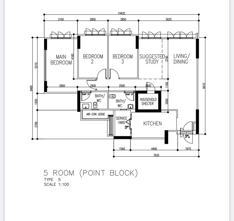 443D Fajar Road HDB Apartment For Sale, $770,000, 3 Bed 2 Bath 1,216 sqft $633.00 psf