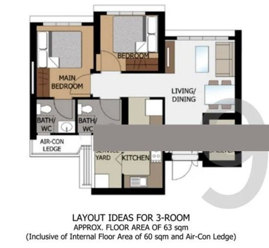 42A Margaret Drive HDB Apartment For Sale, $818,000, 2 Bed 2 Bath 678 sqft $1,206.00 psf