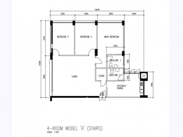 407 Serangoon Avenue 1 HDB Apartment For Sale, $880,000, 3 Bed 2 Bath 1,119 sqft $786.00 psf