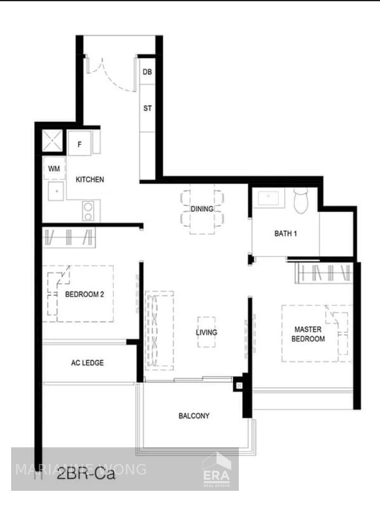 Two Bedrooms 1 Bath With Lovely Park/greenery View; Quiet With Privacy