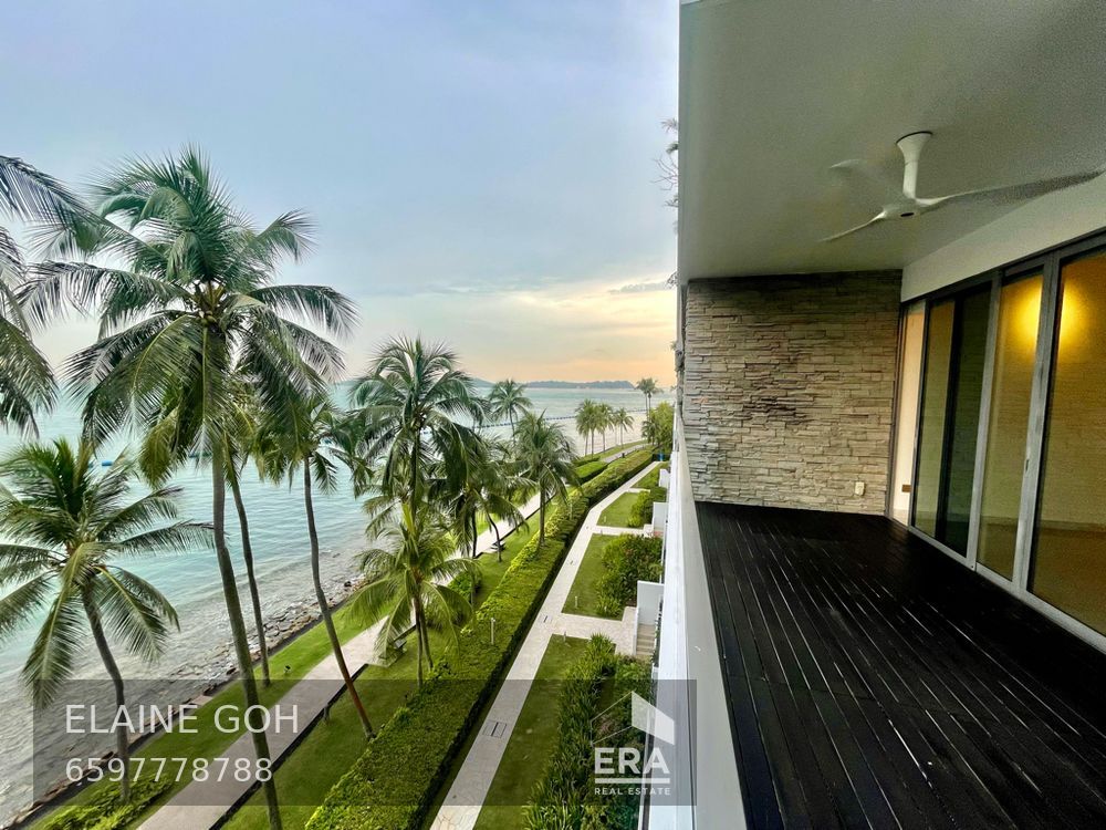 3 Room 3 Bath Reno Kitchen No Road and Pool Noise Off Balcony Seaview!