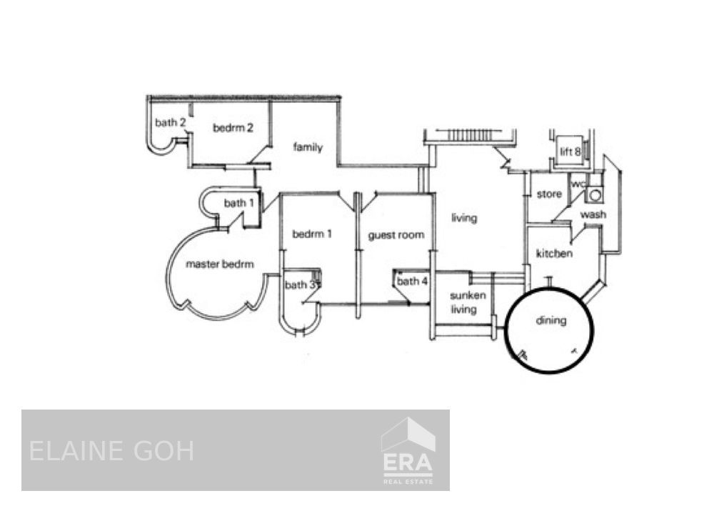 Modified 3 Room (from 4 Room) Ensuites Single Floor 1km River Valley P