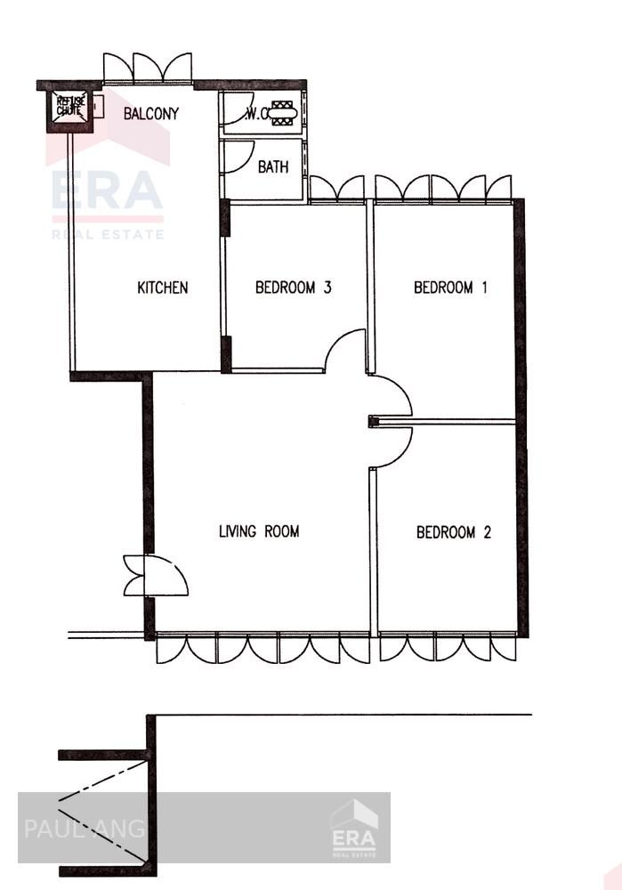 Landed Facing, Bright and Breezy Unit! Move in Condition!