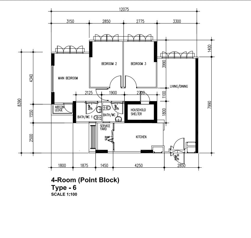 869B Tampines Avenue 8 HDB Apartment For Sale, $780,000, 3 Bed 2 Bath 990 sqft $788.00 psf