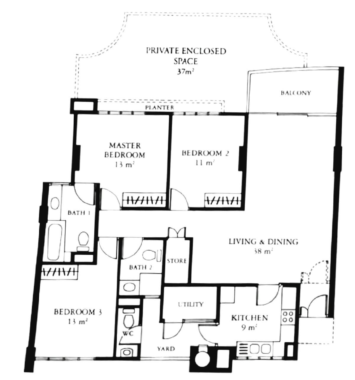 Southaven II Condominium For Rent, $5,300, 3 Bed 3 Bath 1,659 sqft $3.19 psf