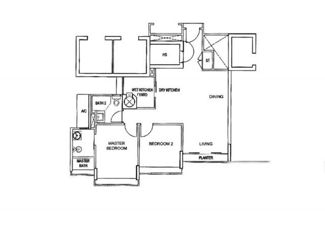 Apartment for Rent, Vida Apartment For Rent, $5,000, 2 Bed 2 Bath 861 sqft $5.81 psf, SGD 5,000 | Freehold