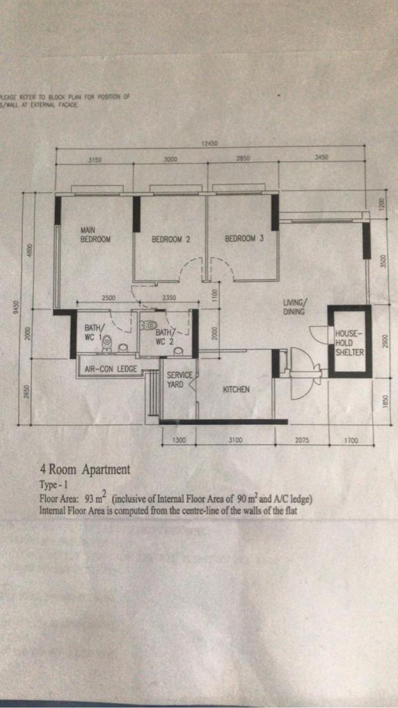 HDB Apartment for Rent, 104B Canberra Street HDB Apartment For Rent, $3,700, 3 Bed 2 Bath 1,001 sqft $3.70 psf, SGD 3,700 | 99-year Leasehold