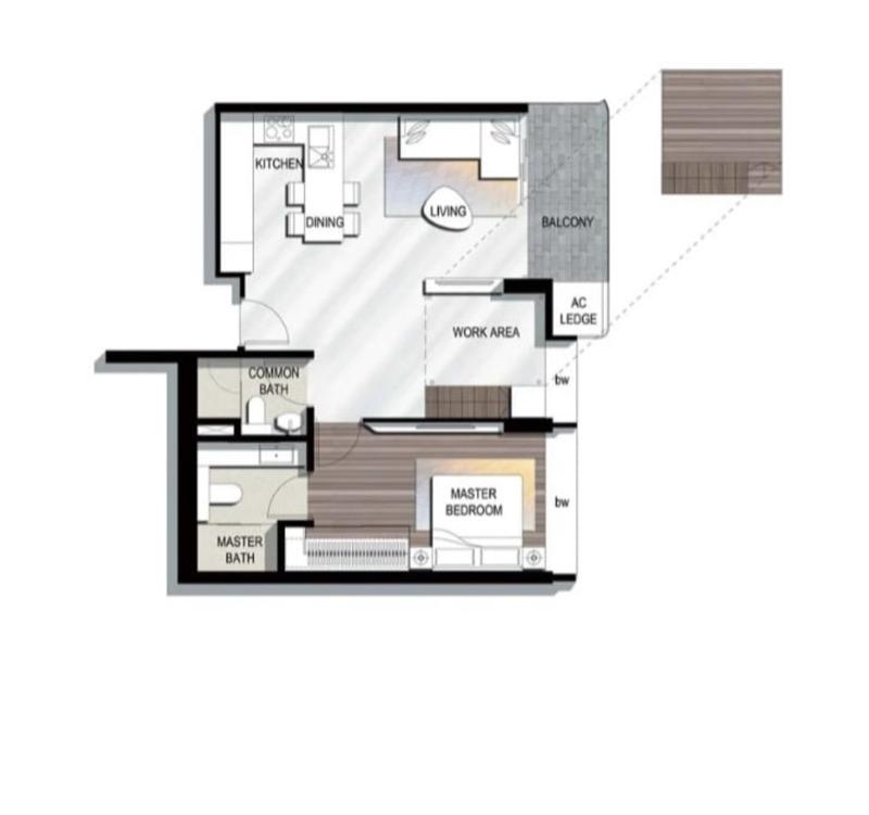 Condominium for Rent, The Scotts Tower Condominium For Rent, $5,900, 2 Bed 2 Bath 807 sqft $7.31 psf, SGD 5,900 | 103-year Leasehold