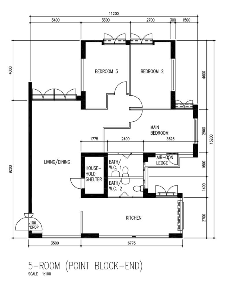 596B Ang Mo Kio Street 52 HDB Apartment For Rent, $3,999, 3 Bed 2 Bath 1,194 sqft $3.35 psf