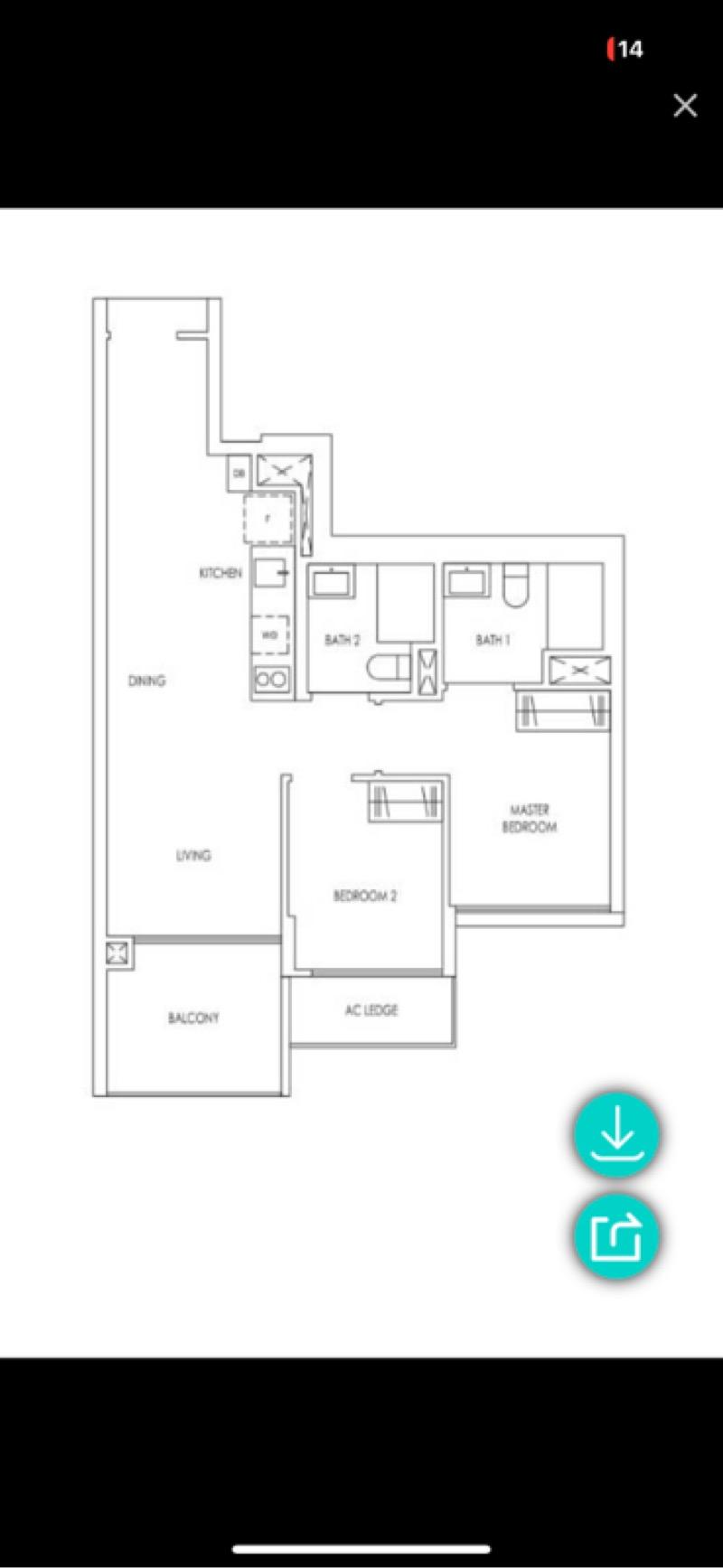 Treasure at Tampines Condominium For Rent, $3,500, 2 Bed 2 Bath 678 sqft $5.16 psf