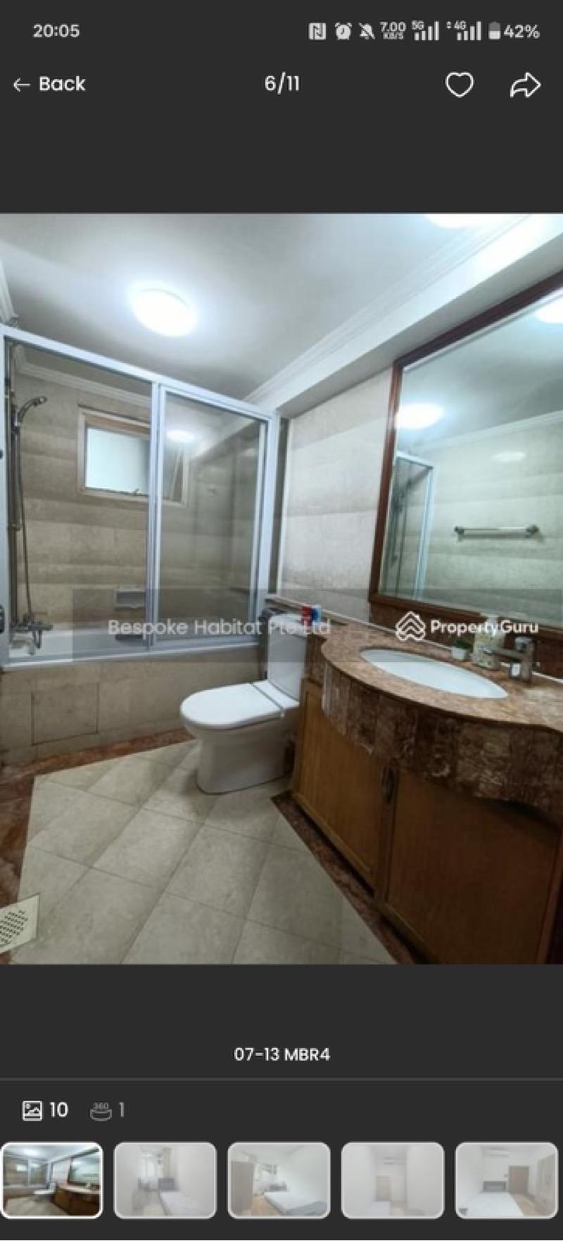 Condominium for Rent, Emerald Garden Condominium Room Rental, $1,450, 1 Bed 1 Bath 250 sqft $5.80 psf, SGD 1,450 | 999-year Leasehold