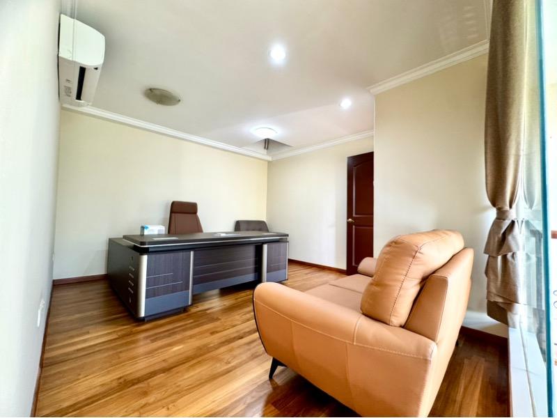 Renovated modern bungalow, covered pool, serene and quiet, mins to MRT & schools! Bungalow House For Rent, $22,000, 5 Bed 6 Bath 5,200 sqft $4.23 psf