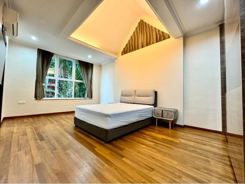 Renovated modern bungalow, covered pool, serene and quiet, mins to MRT & schools! Bungalow House For Rent, $22,000, 5 Bed 6 Bath 5,200 sqft $4.23 psf
